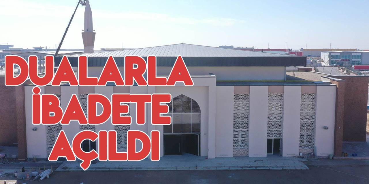 Konya KOS 4. Kısım Camii dualarla ibadete açıldı
