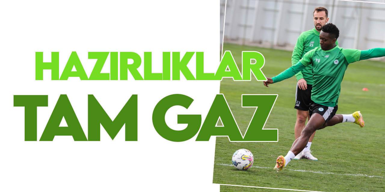 Konyaspor, Galatasaray maçı hazırlıklarını sürdürdü