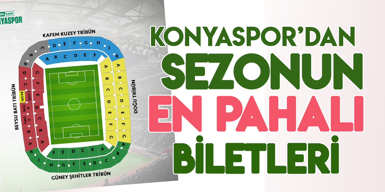 Konyaspor, sezonun en pahalı bilet fiyatını açıkladı