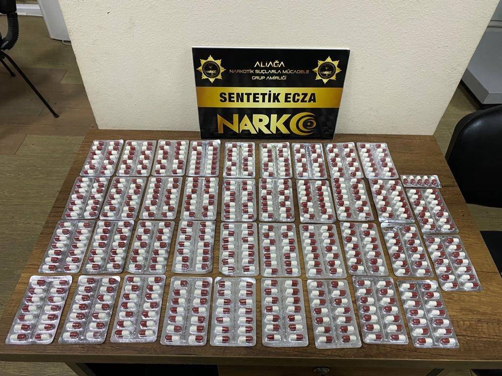 530 adet sentetik hap ele geçirildi