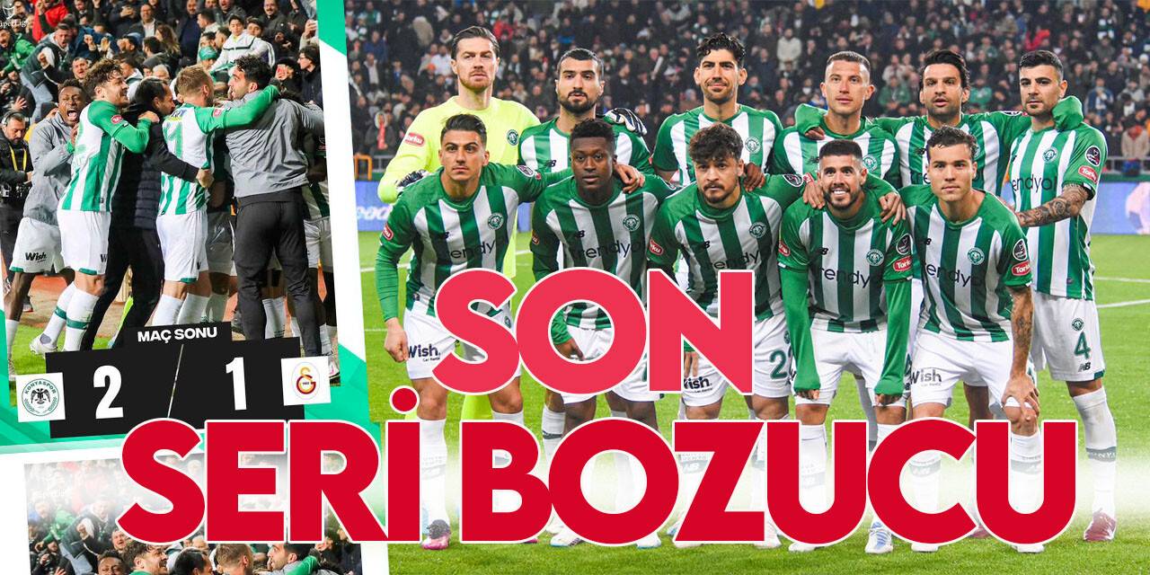 Konyaspor, Galatasaray'ın serilerini bitirdi: 2-1