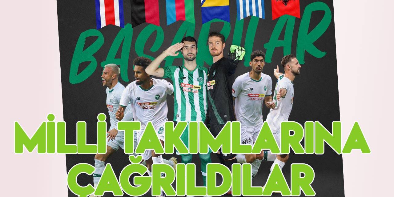 Konyaspor’un 6 futbolcusu milli takımlara çağrıldı