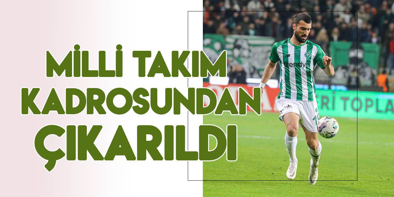 Konyasporlu Mahir Emreli, Milli Takım kadrosundan çıkarıldı