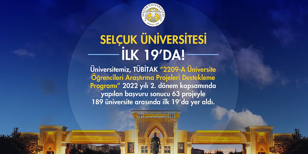 SÜ TÜBİTAK projeleriyle Türkiye'de ilk 19'da yer aldı
