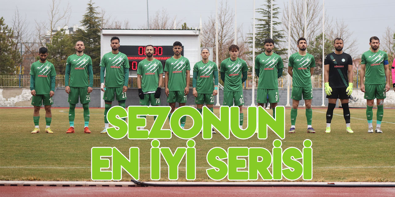 1922 Konyaspor'dan sezonun en iyi puan serisi