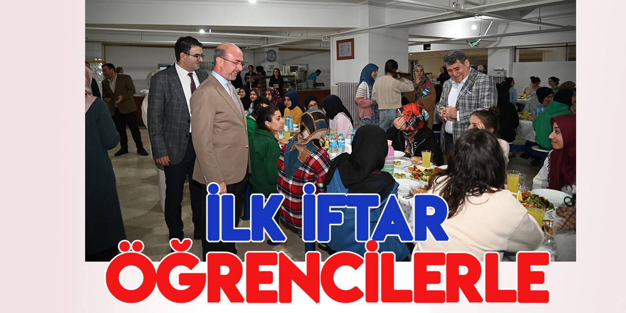 Pekyatırmacı ve Tortop ilk iftarı öğrencilerle yaptı