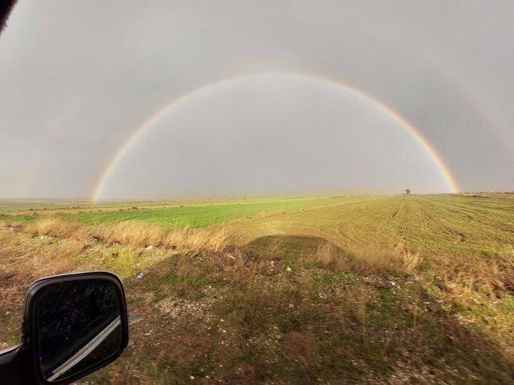 Gökkuşağı görsel şölen oluşturdu