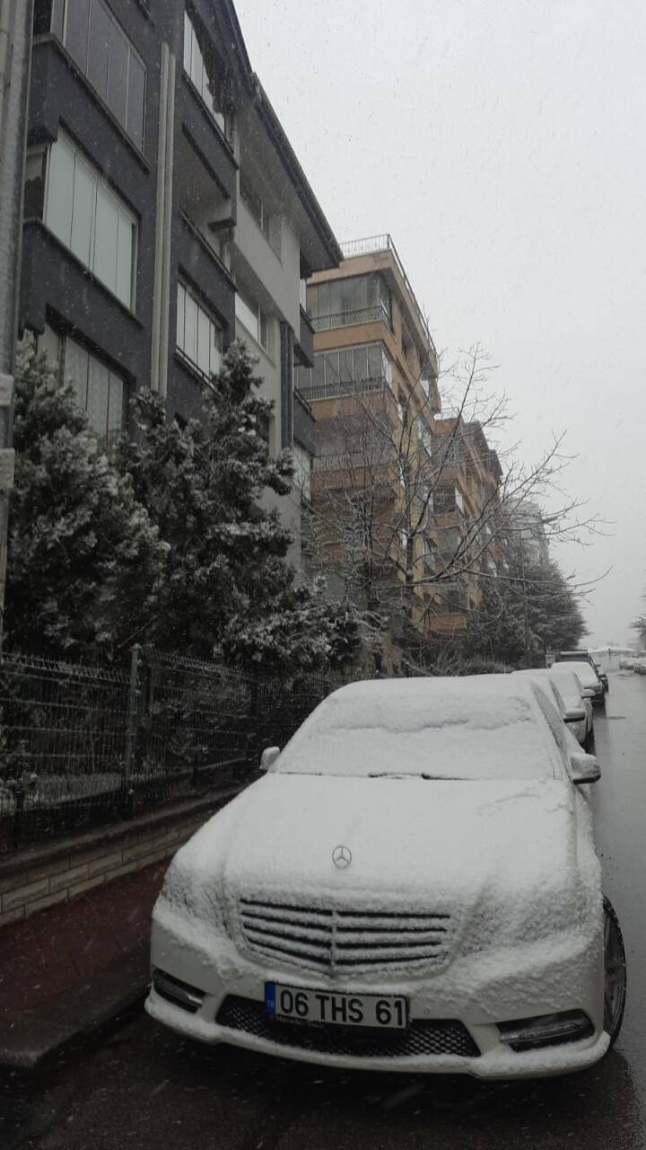 Başkentte kar yağışı