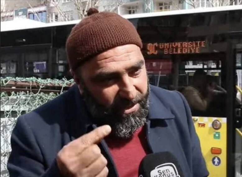 Sokak röportajında tehditler savuran şahıs gözaltına alındı