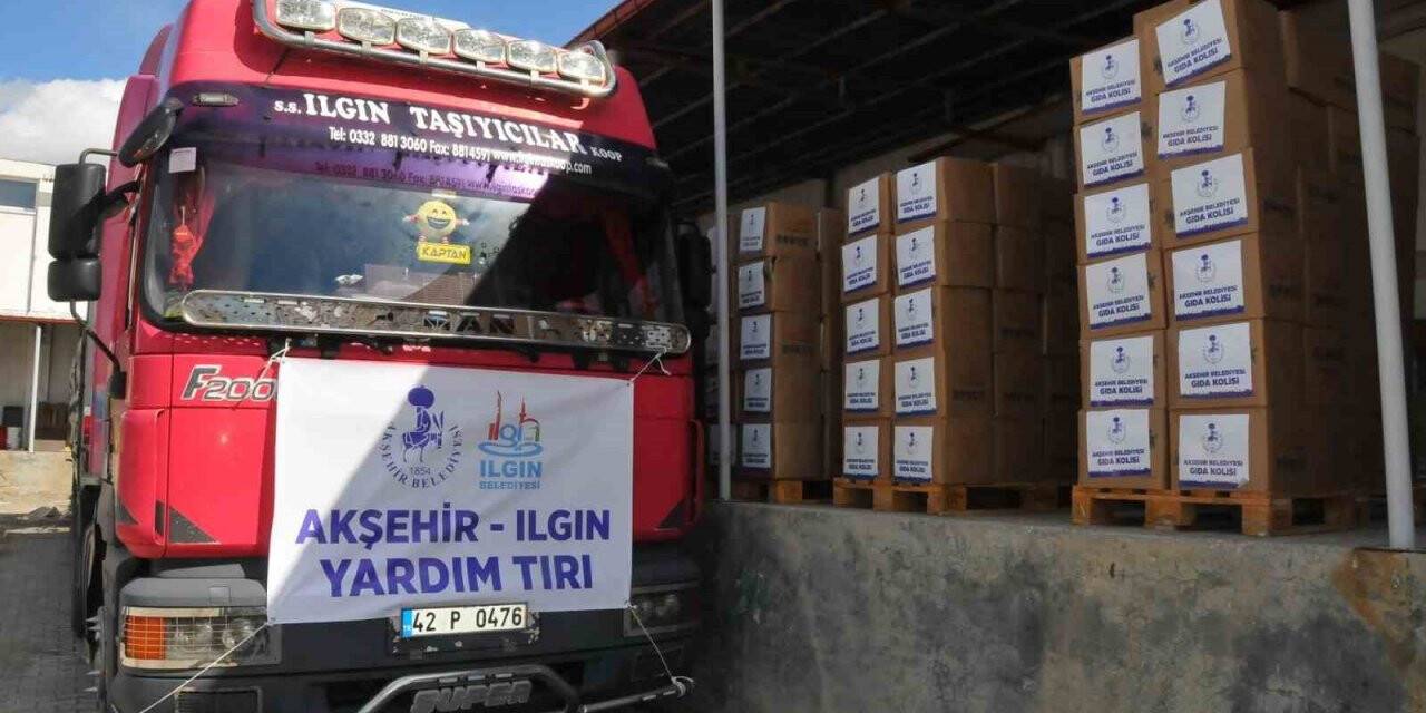 Akşehir Belediyesinden deprem bölgesine yardım kolisi