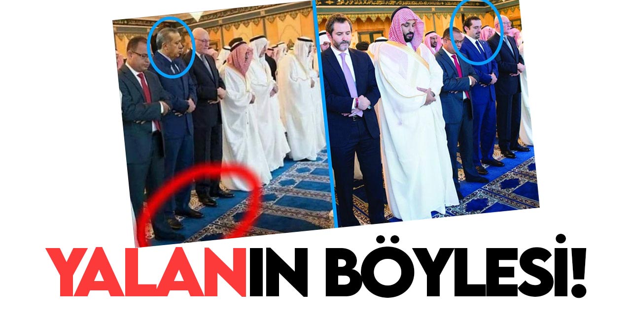 Cumhurbaşkanı Erdoğan'la ilgili fotomontaj yalan!