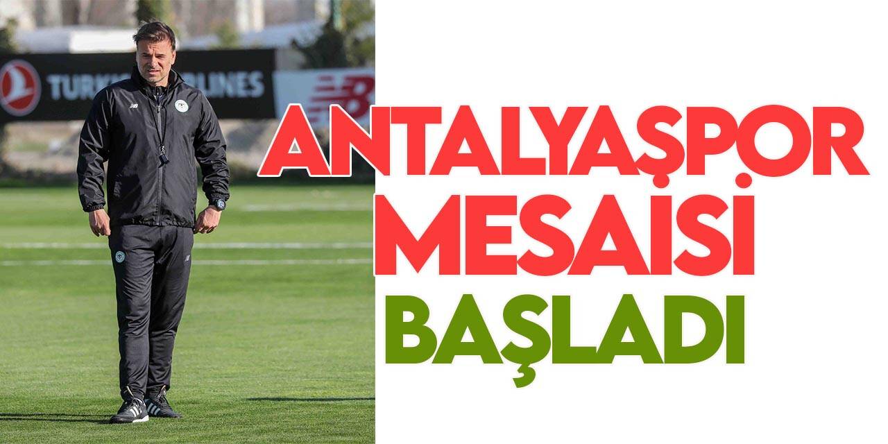 Konyaspor, Antalyaspor maçı hazırlıklarına başladı