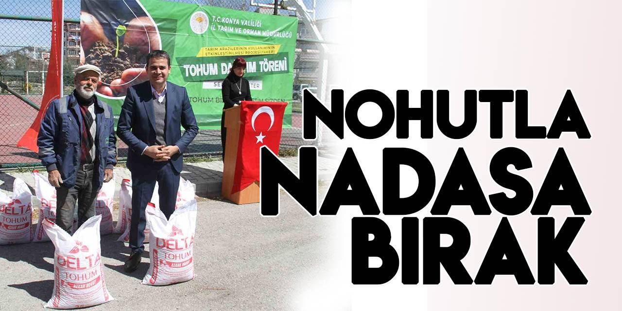 Konya’da nadasa bırakılan alanlara nohut ekilecek