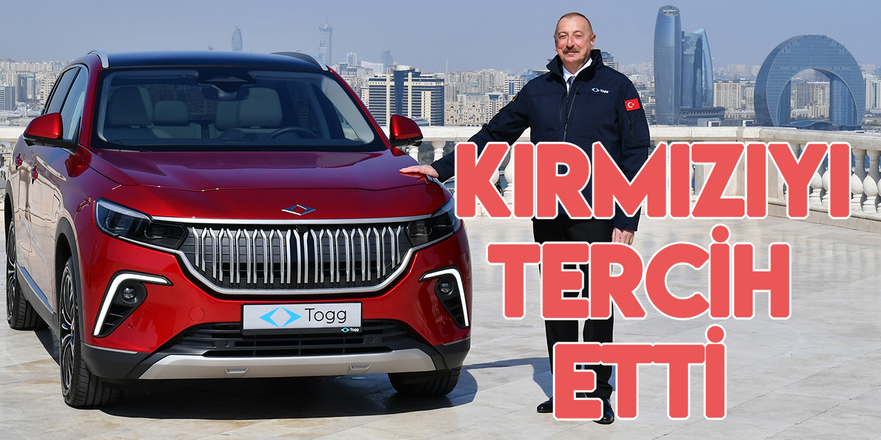 Aliyev, yerli otomobil Togg’unu teslim aldı