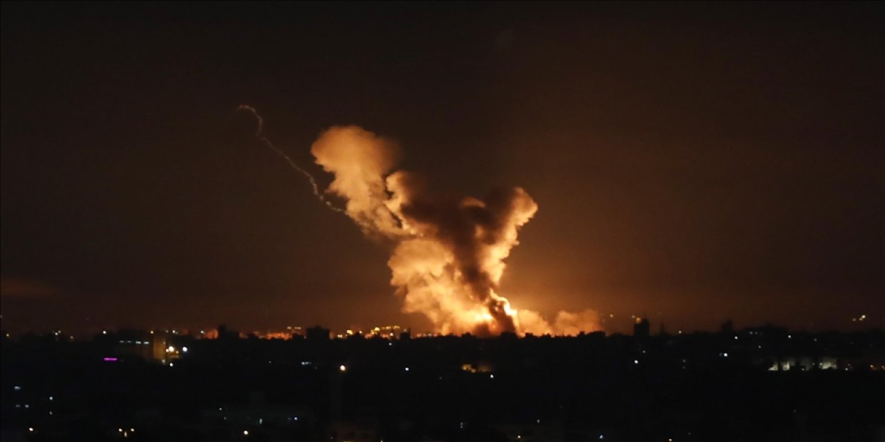 İşgalci İsrail'den Gazze’ye hava saldırısı