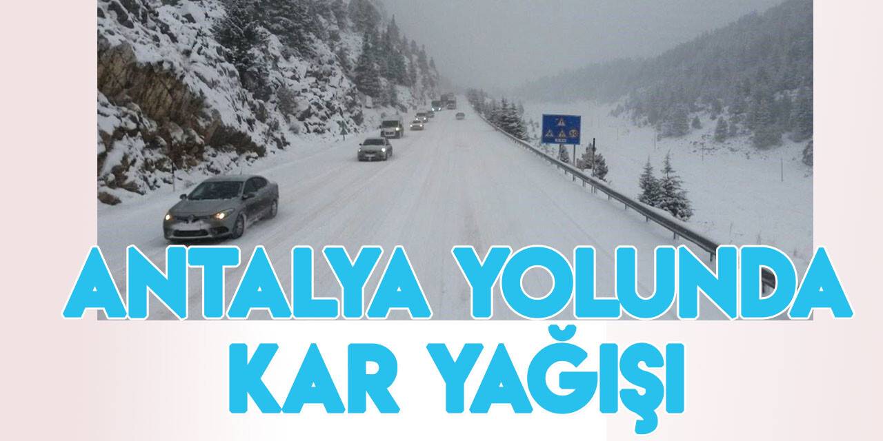 Alacabel'de kar yağışı etkili oldu