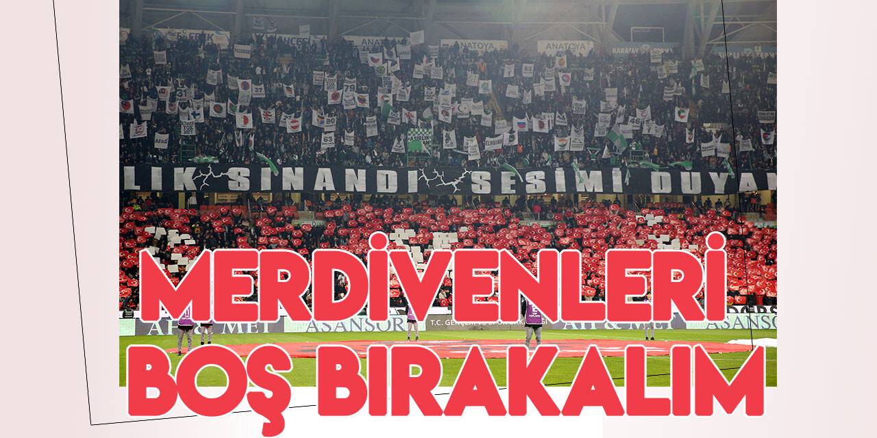 Konyaspor'dan taraftarlara 'merdiven' uyarısı!