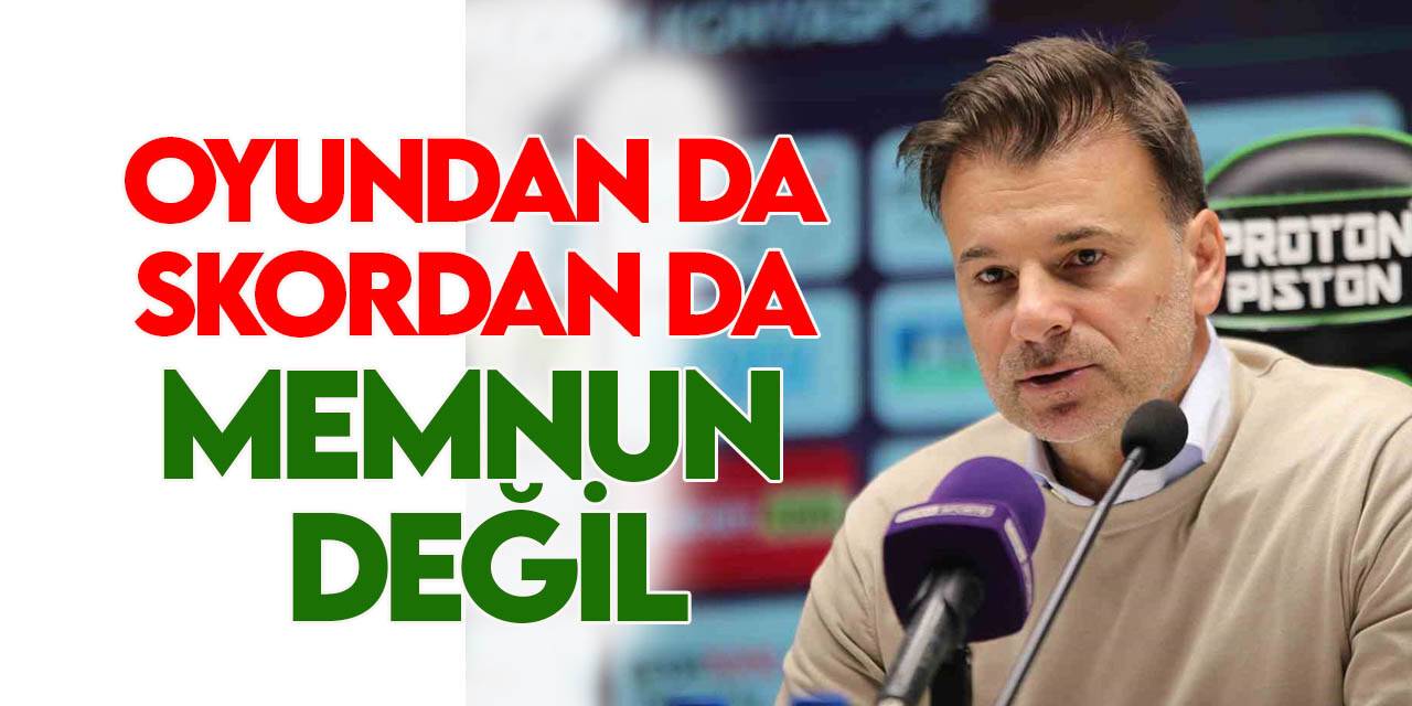 Aleksandar Stanojevic: Beraberlikten memnun değiliz