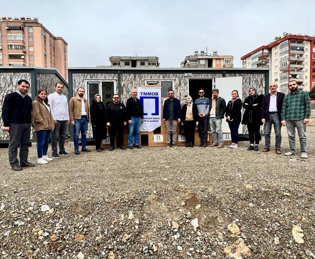 TMMOB Konya’dan Kahramanmaraş’a geçmiş olsun ziyareti