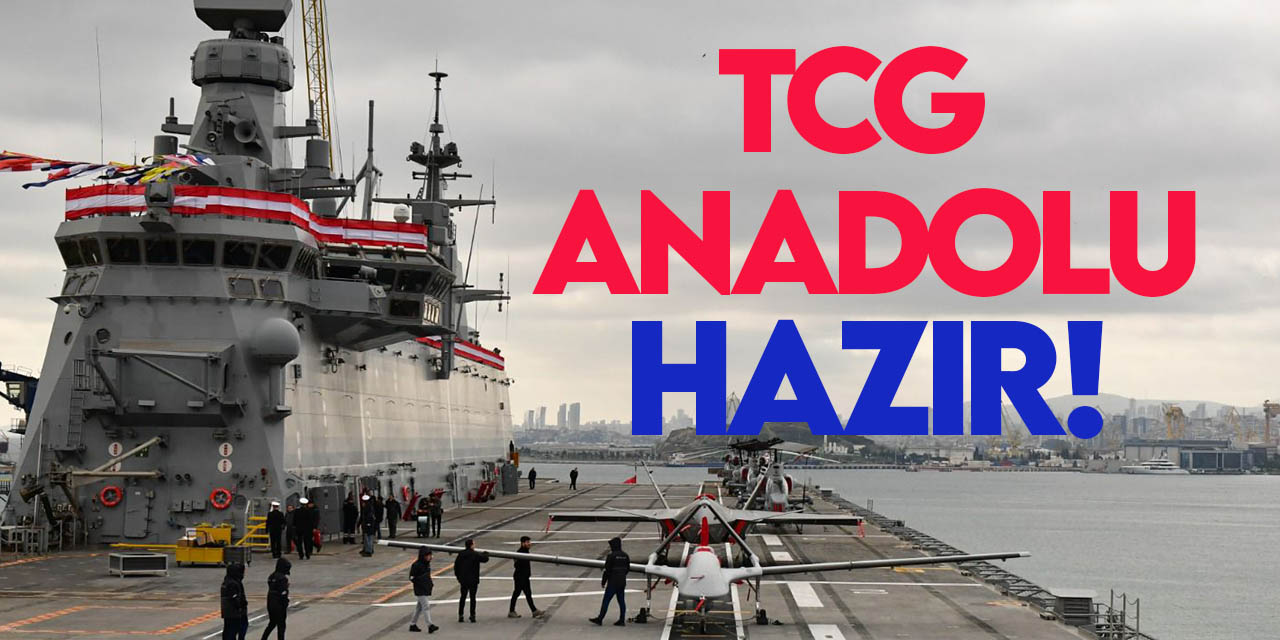 MSB, Türkiye'nin en büyük savaş gemisi "TCG Anadolu"nun fotoğraflarını paylaştı
