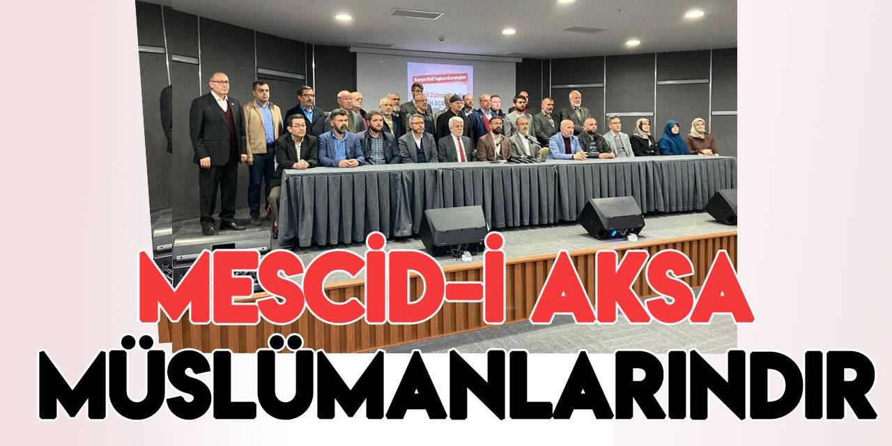 Konya’daki STK’lardan İsrail zulmüne tepki