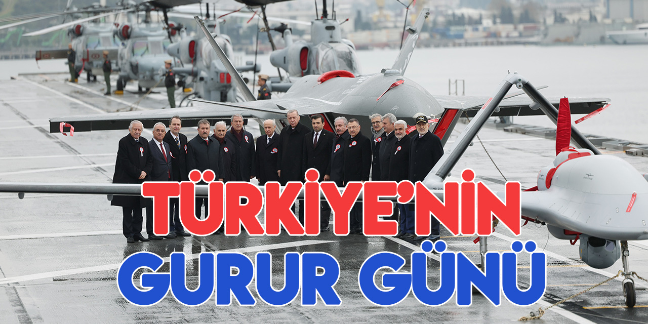 Dünyanın ilk SİHA gemisi TCG Anadolu hizmete girdi