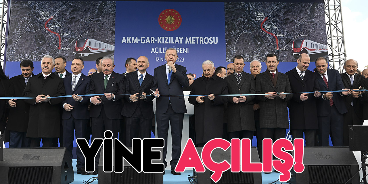 Cumhurbaşkanı Erdoğan, AKM-Gar-Kızılay Metro Hattı'nın Açılış Töreni'nde konuştu