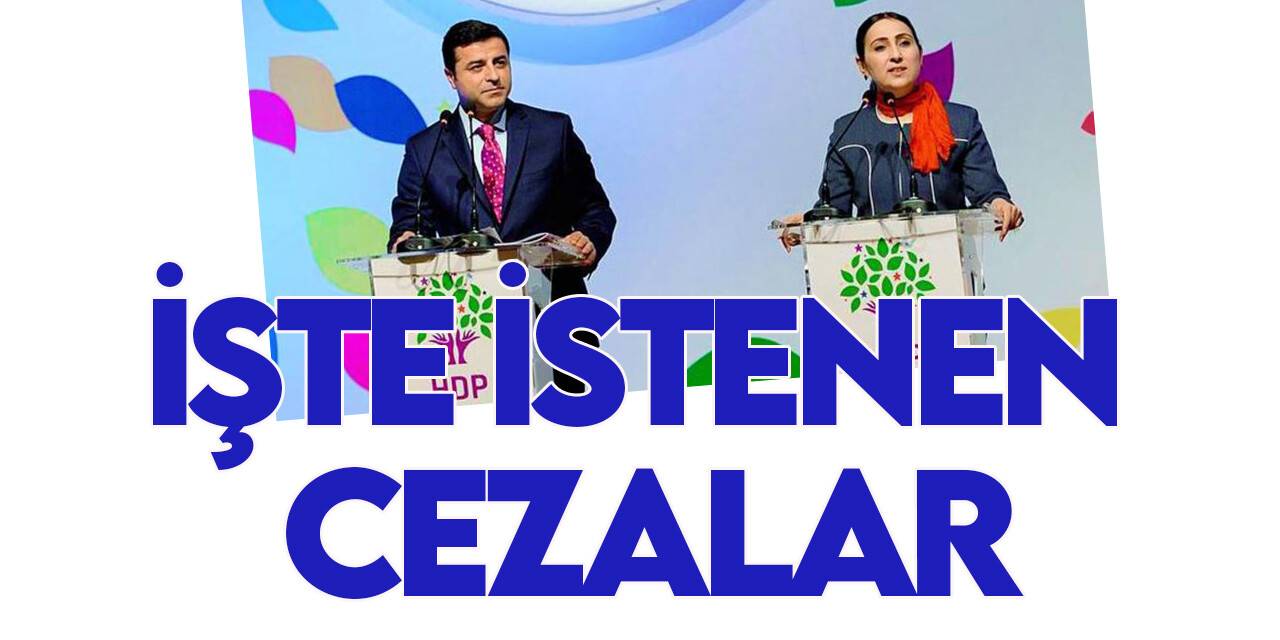 Demirtaş ve Yüksekdağ için istenen cezalar belli oldu
