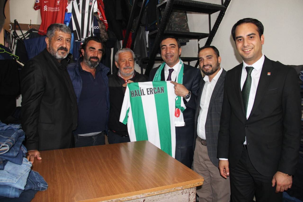 Ercan esnaf ziyaretlerine devam ediyor