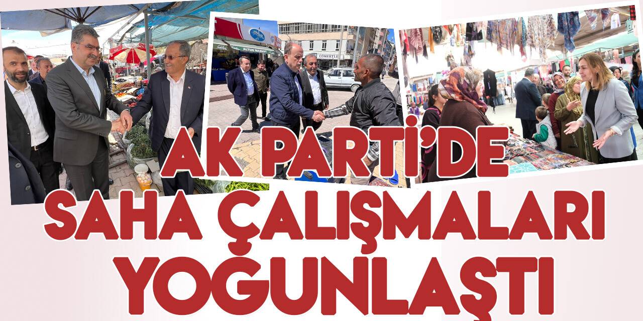 AK Parti Konya'da saha çalışmaları yoğunlaştı