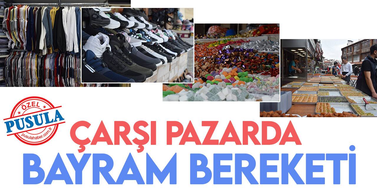 Çarşı pazarda bayram hareketliliği