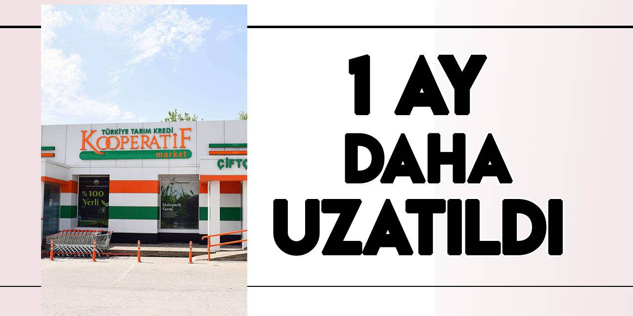Tarım Kredi Kooperatif marketlerinde sabit fiyat kampanyası 1 ay uzatıldı