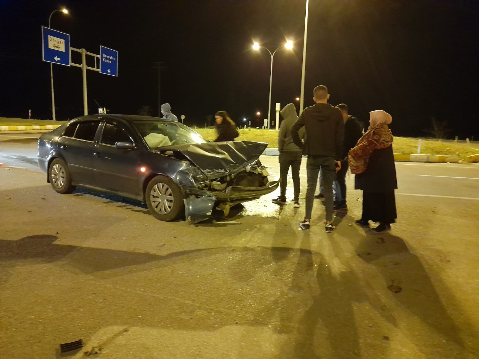 Konya'daki trafik kazasında üç kişi yaralandı
