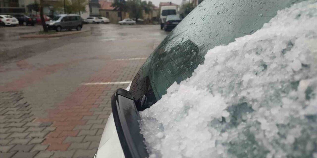 Konya’da dolu yağışı ardından güneşli hava etkili oldu