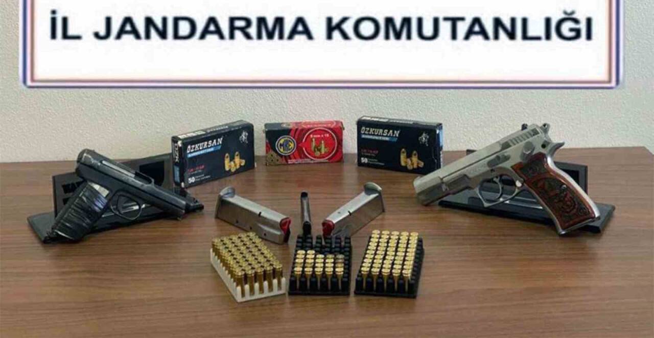 Ortaca’da ruhsatsız silah ve çok sayıda mermi ele geçirildi
