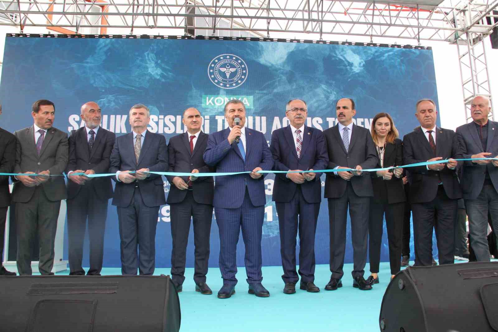Bakan Koca  83 adet sağlık yatırımının toplu açılışı için Konya'da