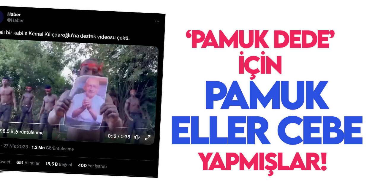 "Kılıçaroğlu'na Afrikalı kabileden destek" diye paylaştıkları videoyu parayla hazırlatmışlar!