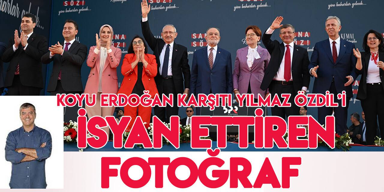 Yılmaz Özdil'i isyan ettiren fotoğraf!