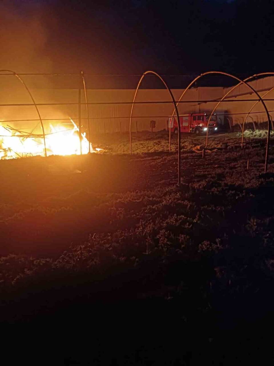 Kahramanmaraş’ta çadır yangını