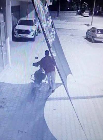 Konya'da çalınmasın diye motosikleti kamera önüne bıraktı: Sadece 50 saniye sürdü