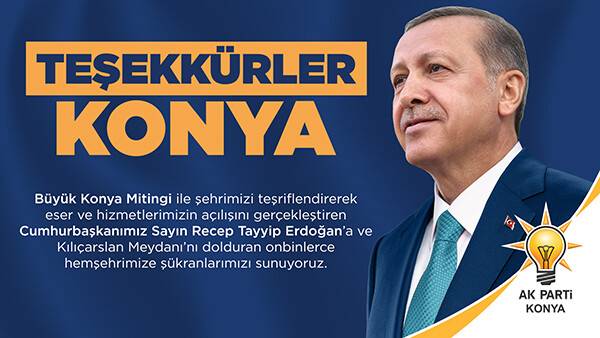 AK Parti'den teşekkür