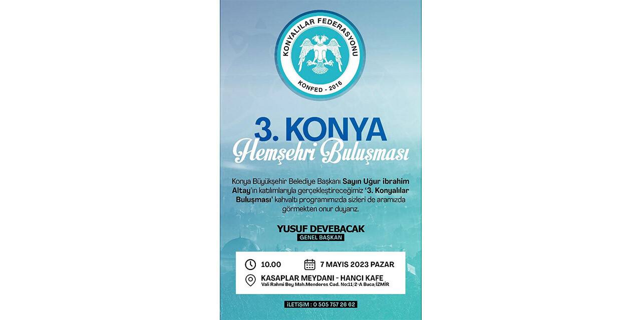 Başkan Altay İzmir'deki Konyalılarla buluşuyor