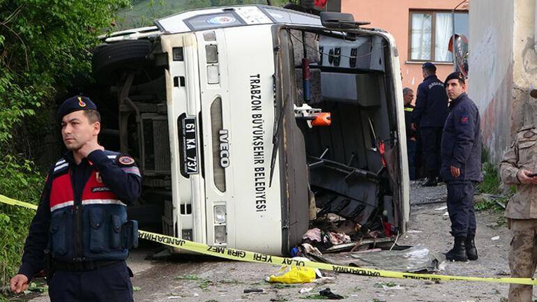Trabzon’da belediye otobüsü kazasında hayatını kaybeden 4 kişi bugün son yolculuklarına uğurlanacak