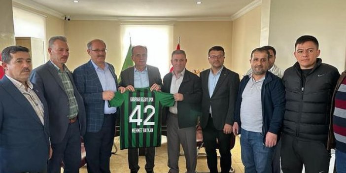 Baykan,  Karapınar Belediyespor’u ziyaret etti