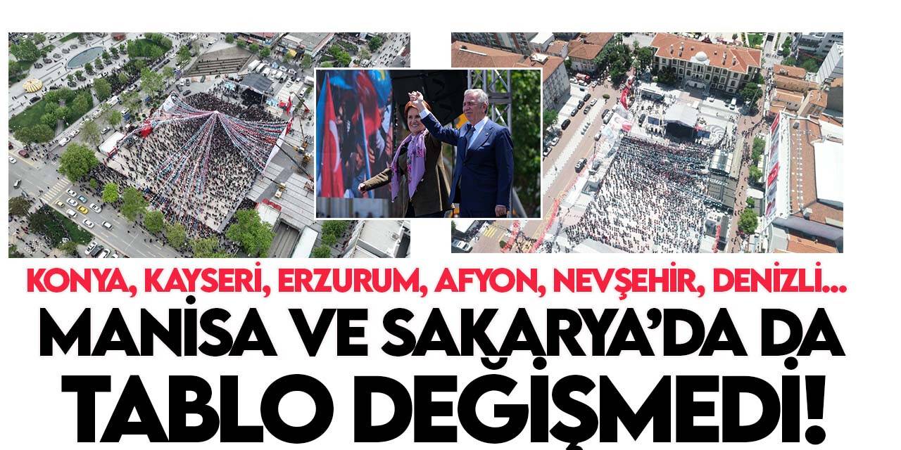 Akşener, Manisa ve Sakarya'da da boş meydana konuştu