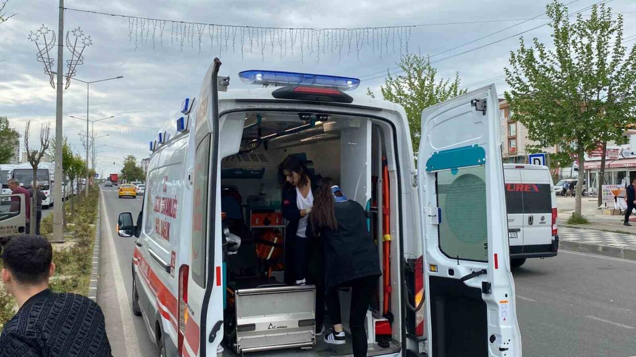 7 işçinin yaralandığı zincirleme kaza kameraya yansıdı