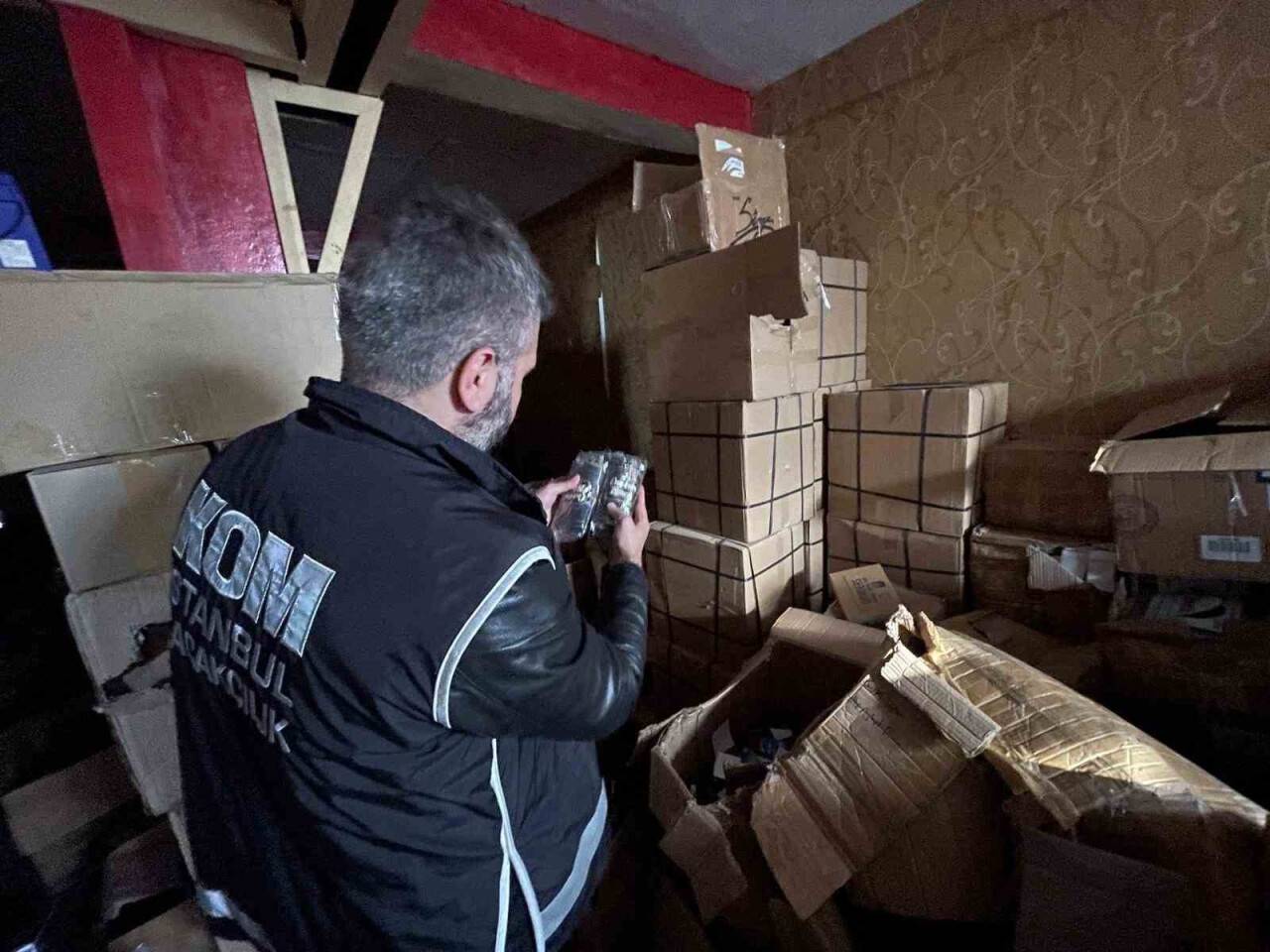 İstanbul’da tütün kaçakçılarına büyük operasyon!