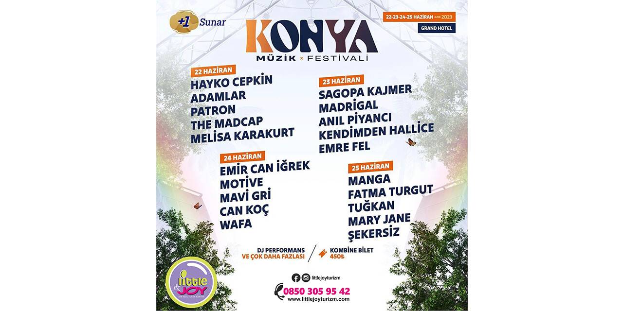 Konya’nın en büyük müzik festivali olacak