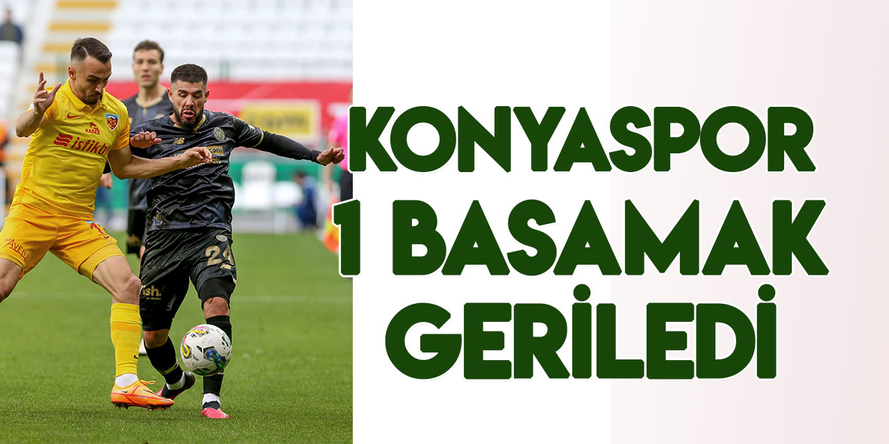 Konyaspor 1 basamak geriledi! Süper Lig'de görünüm