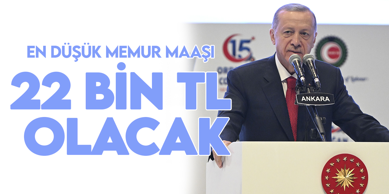 Cumhurbaşkanı Erdoğan'dan memur zammı müjdesi
